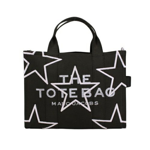 マークジェイコブス トートバッグ レディース ザ スター キャンバス トート バッグ ミディアム ブラック Marc Jacobs 2R4HTT018H03 001 BLACK