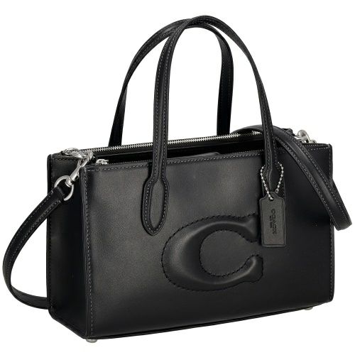 コーチ アウトレット トートバッグ ショルダーバッグ レディース ニーナ スモール トート バッグ ブラック COACH OUTLET CW492 SV/BK