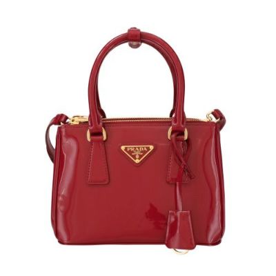 プラダ ハンドバッグ レディース トライアングルロゴ レッド PRADA 1BA906 V EOM 069 F0E06 CHERRY