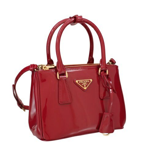 プラダ ハンドバッグ レディース トライアングルロゴ レッド PRADA 1BA906 V EOM 069 F0E06 CHERRY