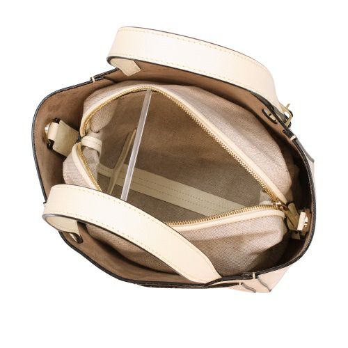 ヴァレクストラ ハンドバッグ レディース MICRO BUCKET W STRAP ホワイト Valextra WBSF0090028 PERGAMENA