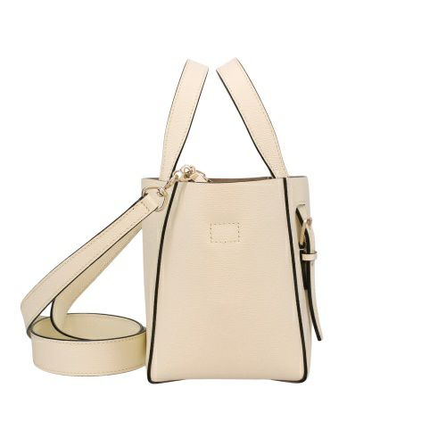 ヴァレクストラ ハンドバッグ レディース MICRO BUCKET W STRAP ホワイト Valextra WBSF0090028 PERGAMENA