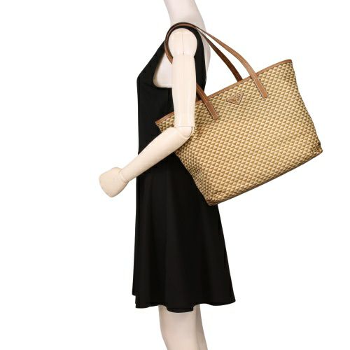 プラダ トートバッグ レディース トライアングルロゴ ブラウン PRADA 1BG552 V OOO 2HGX F098L CARAMEL