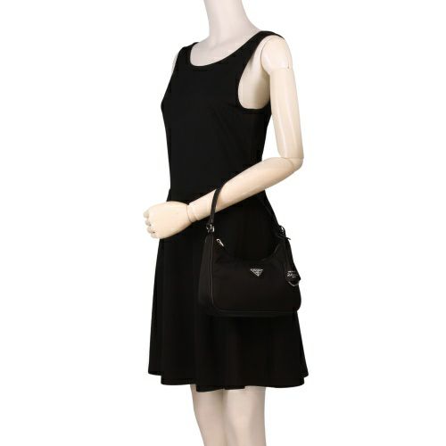 プラダ ショルダーバッグ レディース トライアングルロゴ ブラック PRADA 1N204M R064 F0002 NERO