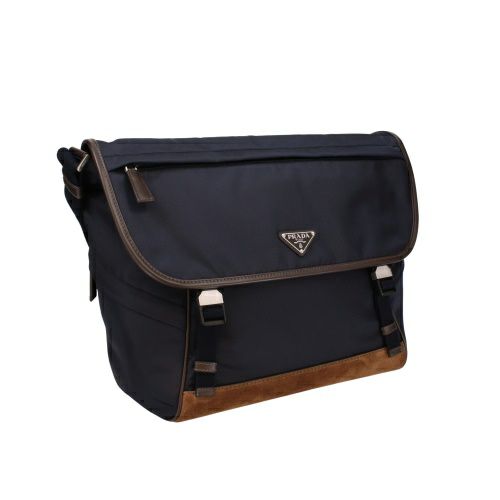 プラダ ショルダーバッグ メンズ トライアングルロゴ ネイビー PRADA