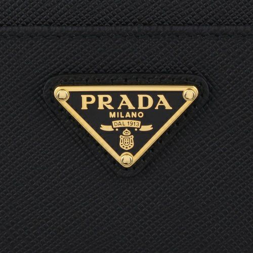 プラダ キーケース レディース トライアングルロゴ サフィアーノ ブラック PRADA 1PP122 QHH F0002 NERO