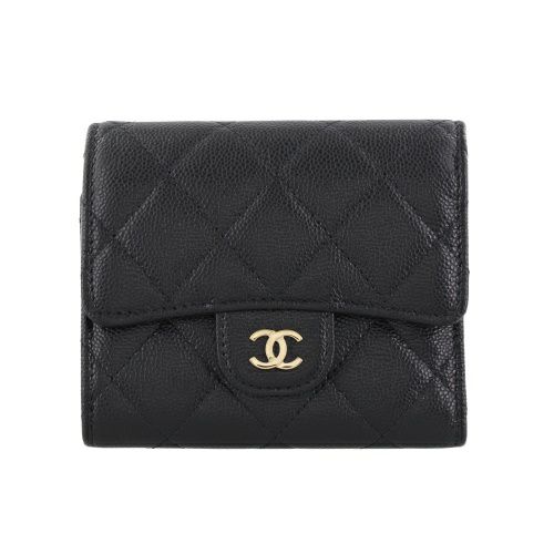 シャネル CHANEL 三つ折り財布 レディース ブラック AP0231 Y01295 