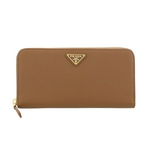 プラダ 長財布 レディース トライアングルロゴ サフィアーノ ブラウン PRADA 1ML506 QHH F03BH CARAMEL 0