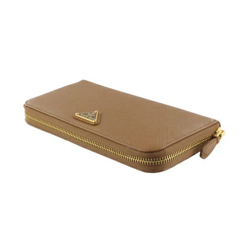 プラダ 長財布 レディース トライアングルロゴ サフィアーノ ブラウン PRADA 1ML506 QHH F03BH CARAMEL 0