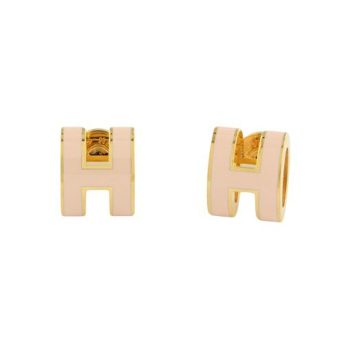 エルメス ピアス レディース MINI POP H ピンク HERMES H608002F ROSE DRAGEE/GD