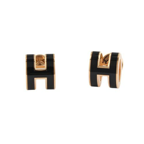 エルメス ピアス レディース MINI POP H ブラック HERMES H608002FO NOIR/PGD