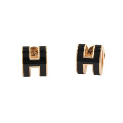 エルメス ピアス レディース MINI POP H ブラック HERMES H608002FO NOIR/PGD