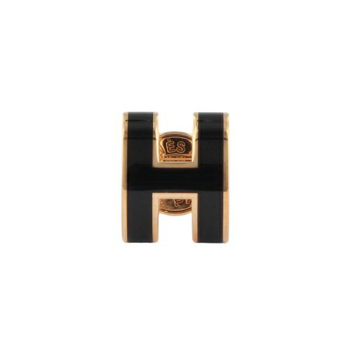 エルメス ピアス レディース MINI POP H ブラック HERMES H608002FO NOIR/PGD