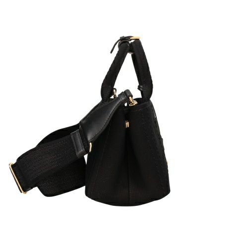 プラダ ハンドバッグ レディース カナパ CANAPA RICAMO ブラック PRADA 