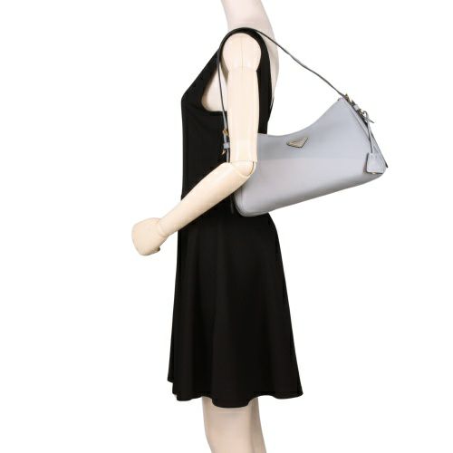 プラダ ハンドバッグ レディース トライアングルロゴ ブルー PRADA 1BC229 V LVM 2CYS F04F1 OPALINE N