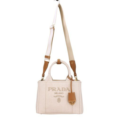 プラダ ハンドバッグ レディース MISTOLINO RICAMO ホワイト PRADA 1BG464 V 8OM 2CX9 F0018 NATURALE