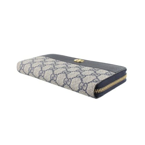 グッチ 長財布 レディース GGマーモント ブルー GUCCI 456117 17WAG 4041 BEIGE/BLUE