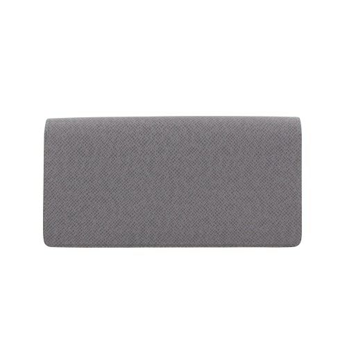 ルイヴィトン 長財布 タイガ ポルトフォイユ・ブラザ NM グレー LOUIS VUITTON M11580 グリ・ロッシュ グレー/ブルー メンズ
