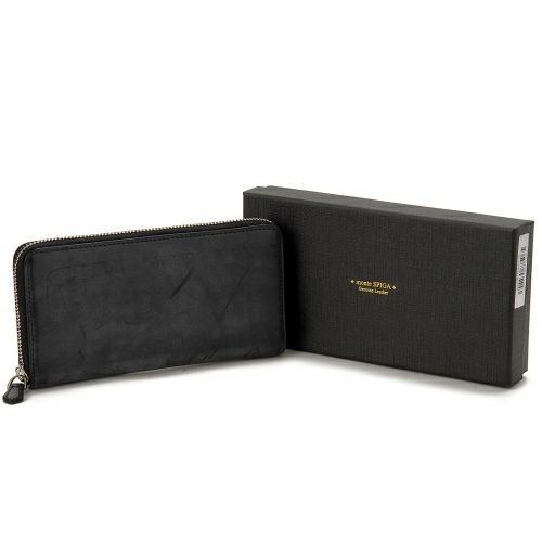 モンテスピガ 長財布 ラウンドファスナー メンズ ブラック monte SPIGA MOSBHSD001BK BLACK