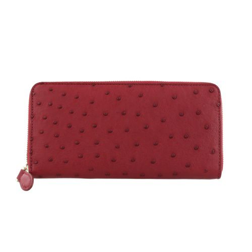 ロダニア 長財布 ラウンドファスナー メンズ レッド RODANIA RDOO9896F-CRD カンパリレッド