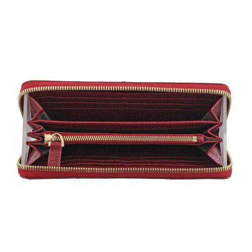 ロダニア 長財布 ラウンドファスナー メンズ レッド RODANIA RDOO9896F-CRD カンパリレッド