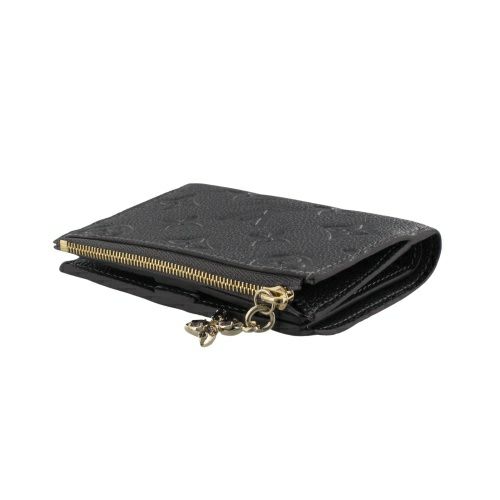 ルイヴィトン 二つ折り財布 モノグラム アンプラント ポルトフォイユ・リサ グレー LOUIS VUITTON M12536 ガンメタル レディース