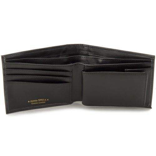 モンテスピガ 二つ折り財布 メンズ ブラック monte SPIGA MOSBHSD003BK BLACK