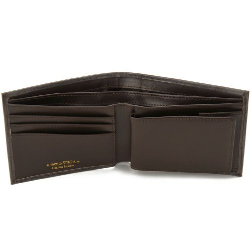 モンテスピガ 二つ折り財布 メンズ ブラック monte SPIGA MOSBHSD003BR BROWN