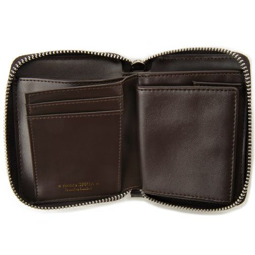 モンテスピガ 二つ折り財布 メンズ ブラウン monte SPIGA MOSBHSD006BR BROWN