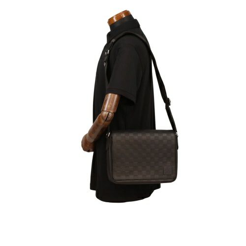 ルイヴィトン ショルダーバッグ メンズ ダミエ･アンフィニ ディストリクト PM NV3 ブラック LOUIS VUITTON N42711