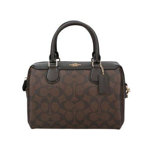 コーチ アウトレット ショルダーバッグ ハンドバッグ レディース シグネチャー ローワン サッチェル ブラウン COACH OUTLET 32203 IMAA8 ブラウン/ブラック