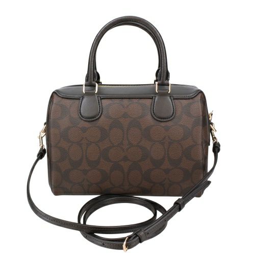 コーチ アウトレット ショルダーバッグ ハンドバッグ レディース シグネチャー ローワン サッチェル ブラウン COACH OUTLET 32203 IMAA8 ブラウン/ブラック