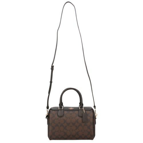 コーチ アウトレット ショルダーバッグ ハンドバッグ レディース シグネチャー ローワン サッチェル ブラウン COACH OUTLET 32203 IMAA8 ブラウン/ブラック