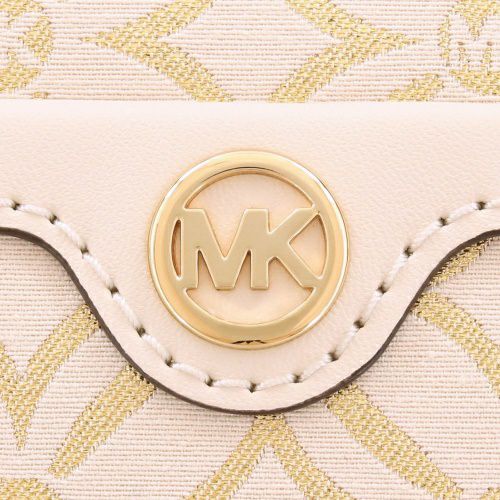 マイケルコース ショルダーバッグ レディース ジャカード ダッフル ホワイト MICHAEL KORS 35F4GTFS6J PL GLD MULTI