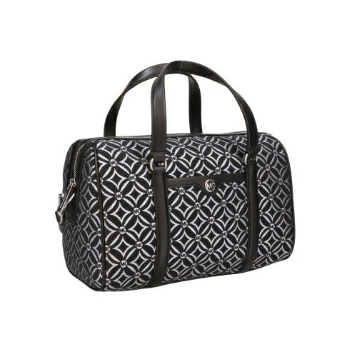 マイケルコース ショルダーバッグ レディース ジャカード ダッフル ブラック MICHAEL KORS 35F4STFS6J BLK/SILVER