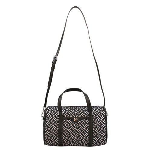 マイケルコース ショルダーバッグ レディース ジャカード ダッフル ブラック MICHAEL KORS 35F4STFS6J BLK/SILVER