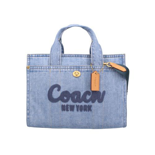 コーチ トートバッグ レディース デニム カーゴ トート ブルー COACH CR657 B4IN