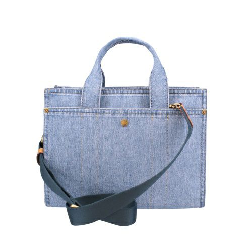 コーチ トートバッグ レディース デニム カーゴ トート ブルー COACH CR657 B4IN