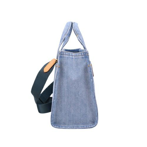 コーチ トートバッグ レディース デニム カーゴ トート ブルー COACH CR657 B4IN