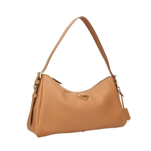 プラダ ハンドバッグ レディース ブラウン PRADA 1BC231 V LVM 2CYS F03BH CARAMEL 0