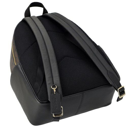 コーチ アウトレット バックパック リュックサック レディース シグネチャー コート バックパック ブラウン COACH OUTLET CZ176 IMXAQ ブラウン/ブラック