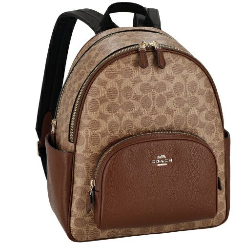 コーチ アウトレット バックパック リュックサック レディース シグネチャー コート バックパック ブラウン COACH OUTLET CZ176 IMXHE タン/ブラウン
