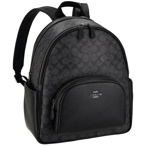 コーチ アウトレット バックパック リュックサック レディース シグネチャー コート バックパック ブラック COACH OUTLET CZ176 QBMI5 チャコール ブラック