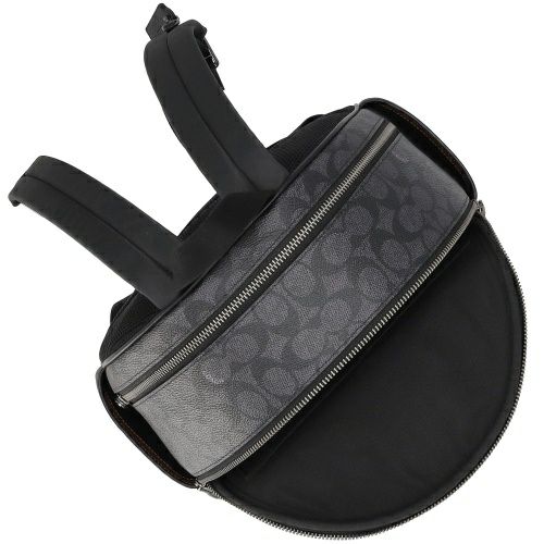 コーチ アウトレット バックパック リュックサック レディース シグネチャー コート バックパック ブラック COACH OUTLET CZ176 QBMI5 チャコール ブラック