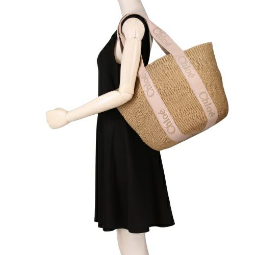 クロエ トートバッグ レディース ウッディ ラージ バスケットバッグ WOODY LARGE BASKET カゴバッグ ベージュ CHLOE CHC23AS380 L18 26Y BLUSHY BEIGE