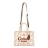 コーチ トートバッグ レディース カーゴ トート バッグ 26・シグネチャー キャンバス ホワイト COACH CAM61 B4/NP