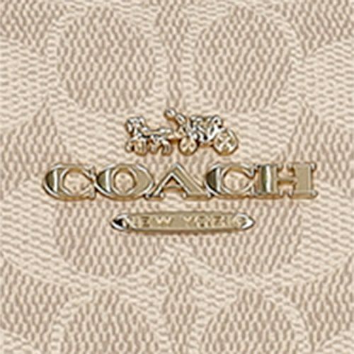 コーチ アウトレット トートバッグ レディース ギャラリー シグネチャー トート ホワイト COACH OUTLET CW381 IMXDM ベージュ/ホワイト