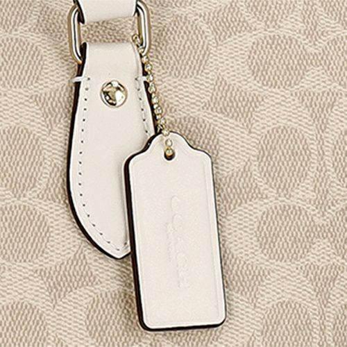 コーチ アウトレット トートバッグ レディース ギャラリー シグネチャー トート ホワイト COACH OUTLET CW381 IMXDM ベージュ/ホワイト