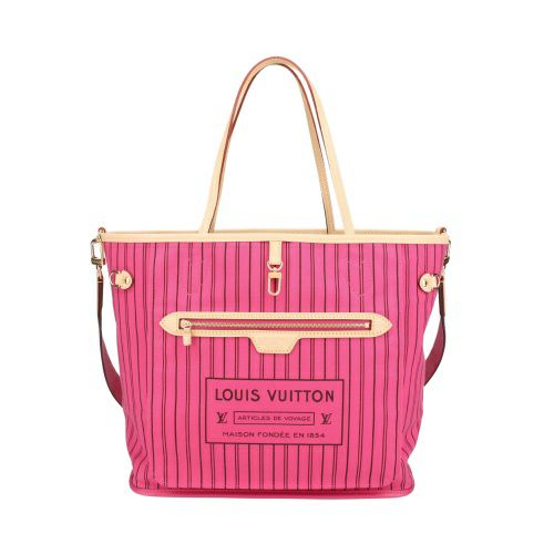 ルイヴィトン トートバッグ レディース モノグラム ネヴァーフル・インサイドアウト MM ピンク LOUIS VUITTON M12257 ローズ ポンディシェリ