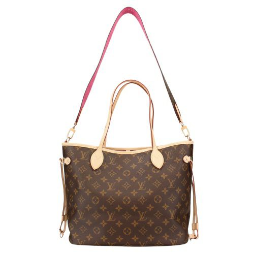 ルイヴィトン トートバッグ レディース モノグラム ネヴァーフル・インサイドアウト MM ピンク LOUIS VUITTON M12257 ローズ ポンディシェリ